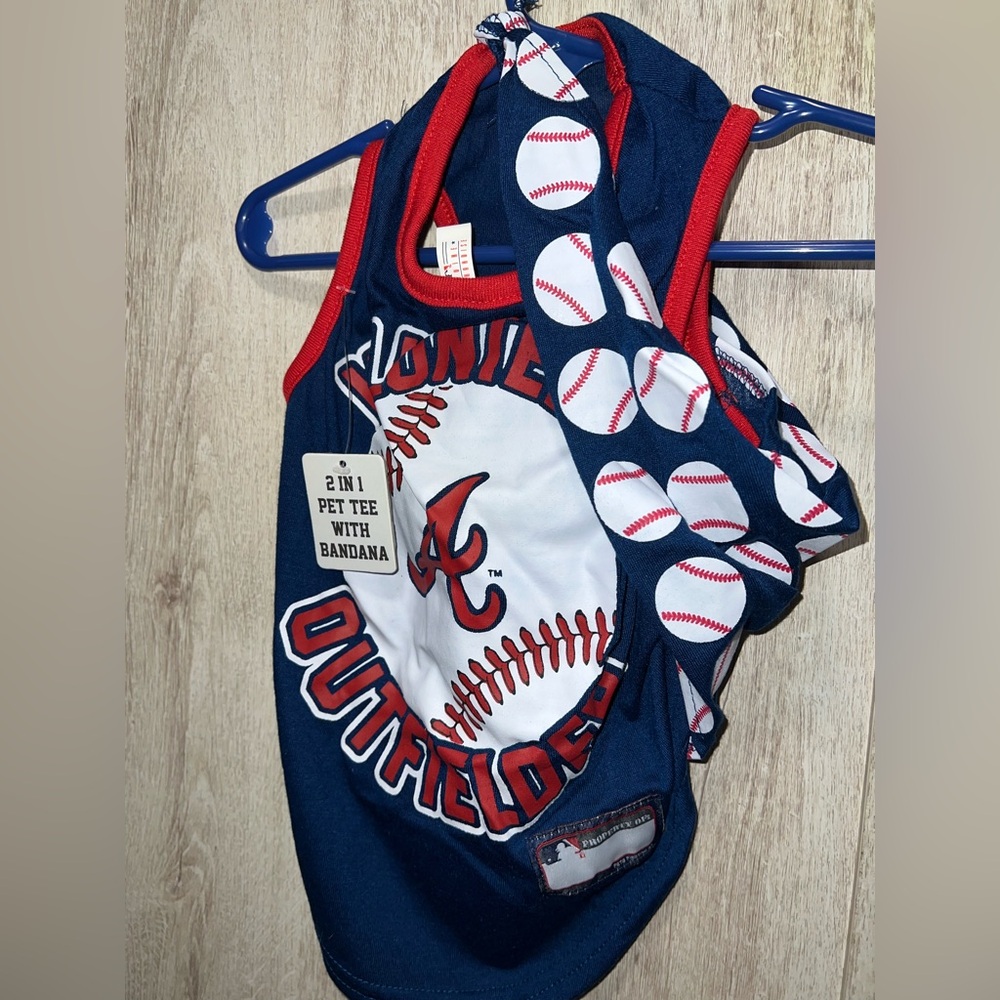 MLB Braves Dog Shirt Set